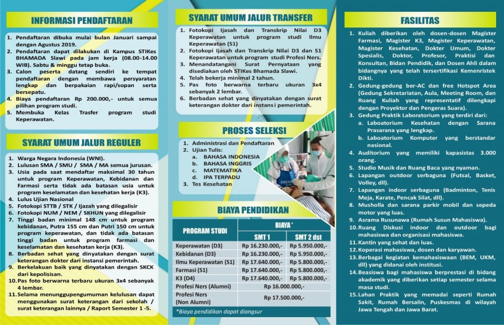 BROSUR PENDAFTARAN MAHASISWA BARU 2019 | BHAMADA