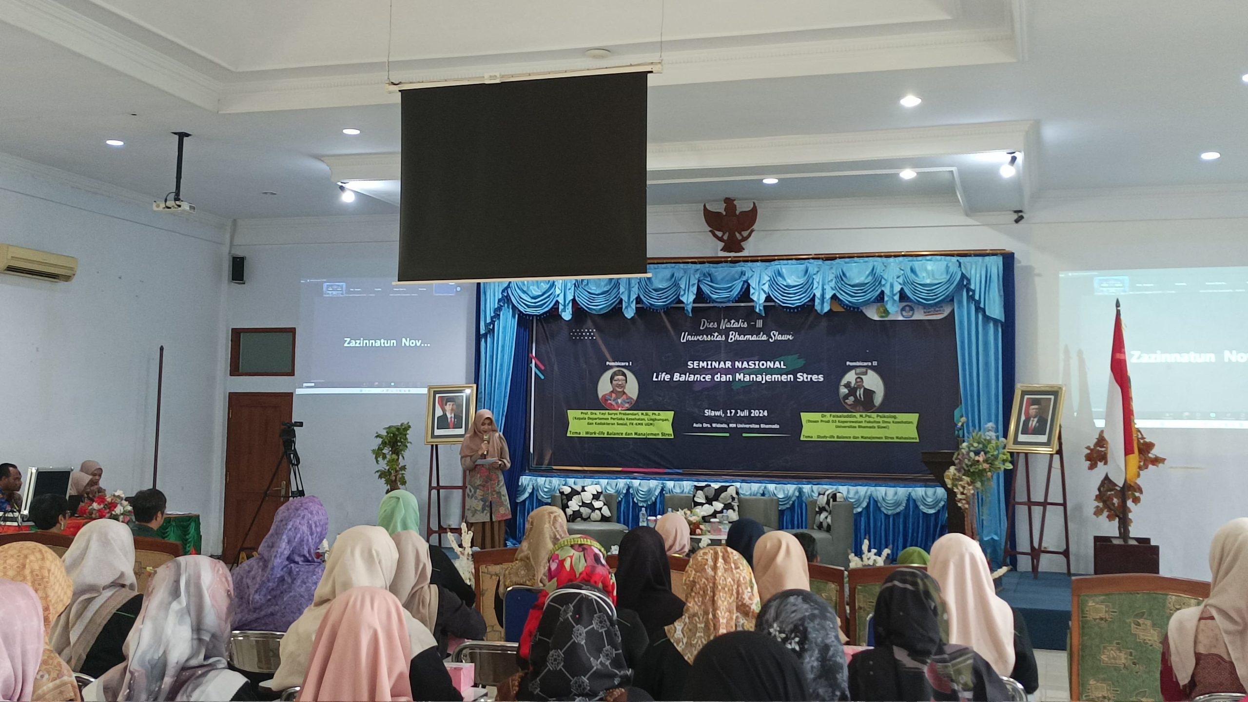 SEMINAR NASIONAL – DALAM RANGKA DIES NATALIS UNIVERSITAS BHAMADA SLAWI KE-III MENGUSUNG TEMA KESEHATAN MENTAL LIFE BALANCE DAN MANAJEMEN STRES