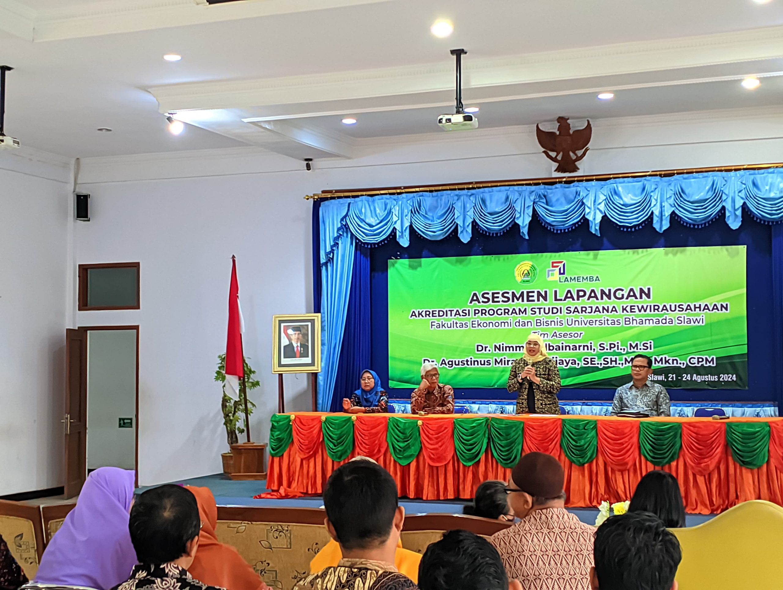 Akreditasi Prodi S1 Kewirausahaan, Lembaga Akreditasi Mandiri Ekonomi, Manajemen, Bisnis dan Akuntansi (LAMEMBA) melaksanakan Asesmen Lapangan (AL)