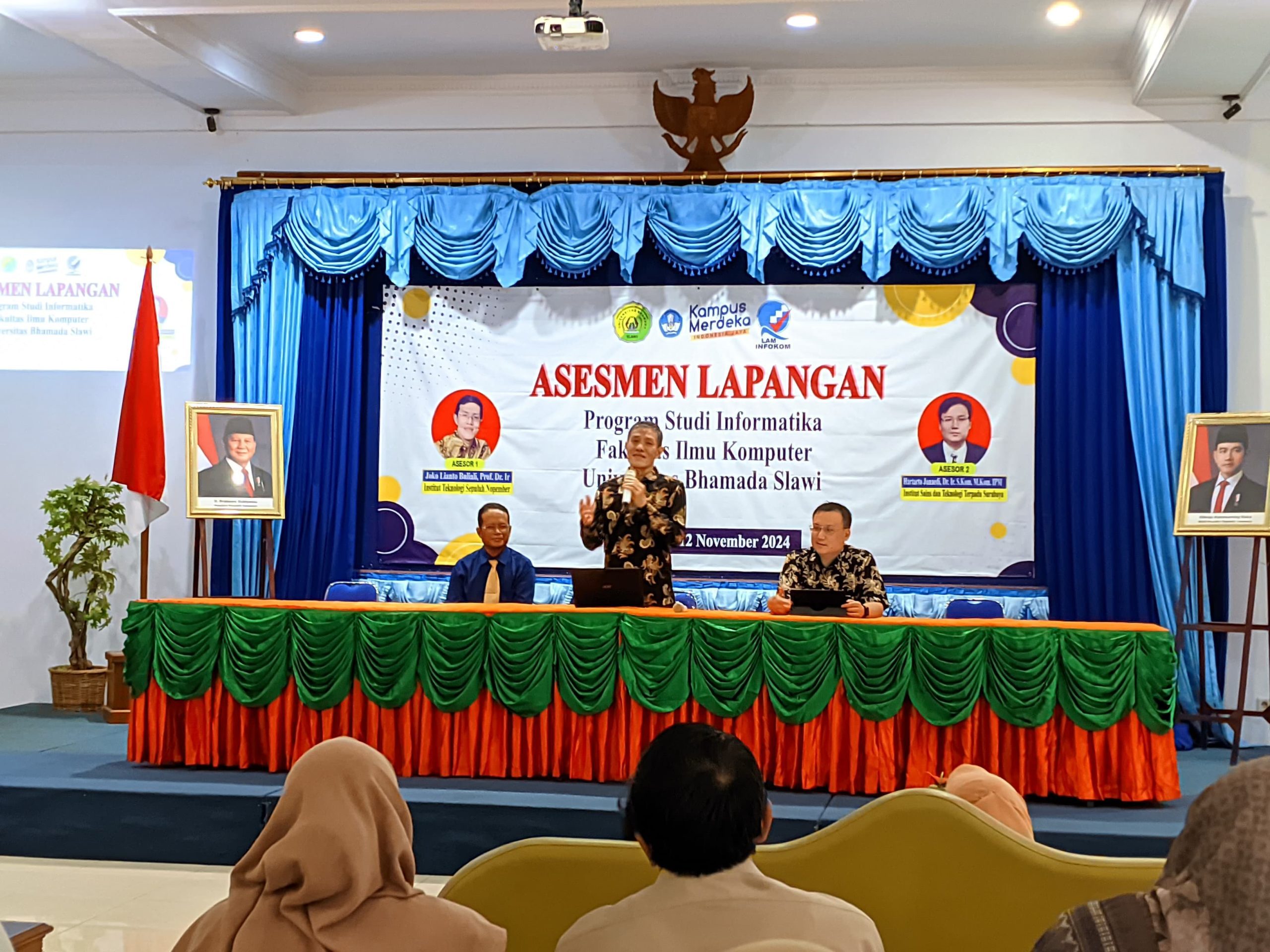 Asesmen Lapangan Oleh Tim Asesor LAM INFOKOM Dalam Rangka Visitasi Akreditasi Prodi Informatika di Universitas Bhamada Slawi